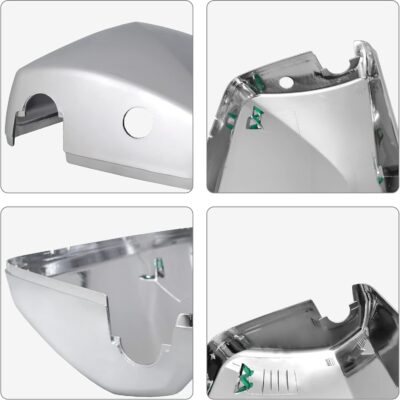 Chrome Door Mirror Covers Pair Set Compatible for Volvo VNL VNM Trucks 2004-2017, Left Driver and Right Passenger Side for Volvo Mirror Cover - Image 6
