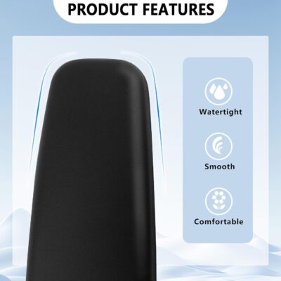 2PCS Car Arm Rest Cushion for Elbow,Soft Leather Car Door Armrest Pad with One-Piece Molding for Comfortable Support,Universal Cars Knee Cushion as Cars Arm Rest Cover Pad - Image 3