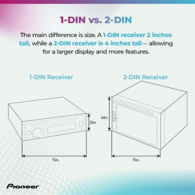 Pioneer DMH-W2770NEX 6.8" Capacitive Touchscreen, Double Din – Wireless & Wired Apple CarPlay & Android Auto, Bluetooth, Backup Camera, FLAC, Short Chassis, HD Radio - Image 8