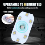 4 PCS Car LED Lights Interior Wireless,7 Colors Magnetic Car Interior Ambient Lights Kit Car Touch Lights,Portable USB Rechargeable Night Reading Light Car Interior Atmosphere Light (4pcs Set) - Image 5