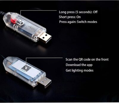 Acrylic Interior Car LED Strip Light with Motion-Activated Switch, 55.1" Neon Ambient Light, RGB Colors, APP/Touch Control, Music Sync - Image 6