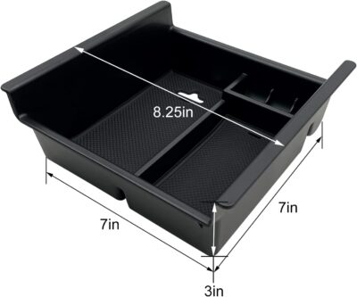 JOJOMARK Compatible with Toyota 4Runner Accessories Center Console Tray Organizer Armrest Box Storage Fit for 4Runner 2010-2019 2020 2021 2022 2023 2024 (Console Organizer) - Image 3