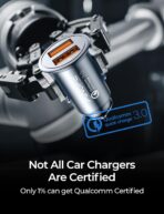 AINOPE USB Car Charger Adapter 45W, Cigarette Lighter USB Charger, Fast Car Charger for Android, [All Metal] QC 3.0 USB Adapter for iPhone 17 Pro Max 16e 16 15 14 13 12 11 Pro Samsung S26 S25 S24 S23 - Image 2