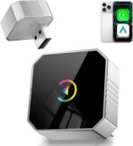 2026 Wireless CarPlay for iPhone & Android, 2-in-1 Plug and Play Converts Wired to Wireless CarPlay Android Auto, Fast Auto-Connect, Zero Latency, Compact Design with USB/USB-C Port(Silver)