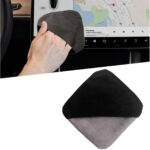 Car Screen Cleaner, Square Microfiber Cloth Non-Scratch Auto Touchscreen Cleaning Wipes, Foldable Touch Screen Pad Universal Cleaning Tool for Vehicle Dashboard Display (Square)
