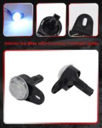 Interior Ice Blue LED Courtesy Footwell Lights Under Dashboard Floorboard Courtesy Lamps For Jeep Dodge Ram 1999-2019 - Image 3