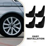 4pcs Car Tire Mud Flaps Splash Guards Set Rear Mudguard for 2003 Compact Sedan Soft Rubber Wheel Mud Protector Automotive Exterior Accessories - Image 3