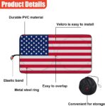 American Flag Car Windshield Sun Shade, Foldable Car Front Window Sunshade for Cars SUV Truck, Auto Interior Sun Protection Cover, Blocks UV Rays & Keeps Your Vehicle Cool (Red, XL) - Image 3