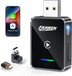 FAHREN 2026 Upgraded Android Auto & CarPlay Wireless Adapter Apple iPhone, One Click Multi Device Switching, Ultra-Fast 5.8GHz WiFi, Bluetooth 6, Plug & Play USB-A/C for 2016+ Car Models
