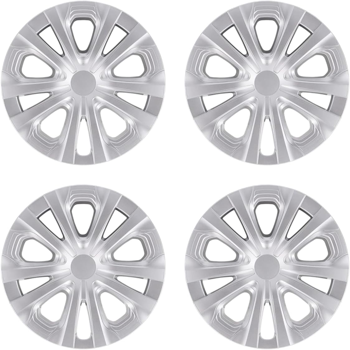 61dvclAvzvL._AC_SL1200_.jpg Hubcaps Wheel Covers Fit for 2016-2022 Toyota Prius & 2017-2022 Prius Prime & 2020-2024 Corolla Hybrid Wheel Rim Covers, Snap On Installation (15-inch Set of 4 Pcs) (Silver) - Image 1