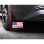 4 pcs Car Rubber Mudguard Mud Flaps Splash Guards Rubber Mudguard for Pickup SUV Sports Mud Flaps Guards Splash Front and Rear Universal (USA Flag) - Image 2