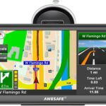 GPS Navigator for Car 7 inch Touch Screen Voice Prompts Turn Direction Speed Limit Warning Free Update Map