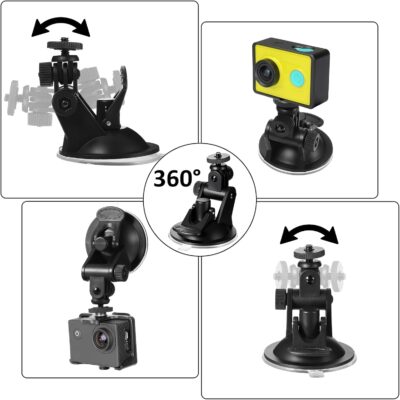 2PCS Dash Cam Suction Cup Mounts, Car Camera Mount, Windshield and Dashboard Suction Cup Mounts, Camera Mount for Car Dashcam, GPS Driving DVR, Phone Bracket, Action Camcorder, Video Recorder - Image 6