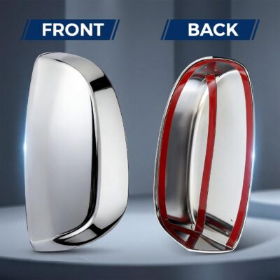 Chrome Side View Mirror Covers Caps Top Half Compatible with Chevrolet Silverado Tahoe Suburban Avalanche, GMC Sierra Yukon Cadillac Escalade 2007 2008 2009 2010 2011 2012 2013 2014 - Image 6