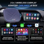 CarlinKit CarPlay Ai Box Magic Box Android 13.0 System Wireless CarPlay Adapter Android Auto Support Netflix YouTube Google GPS+Glonass 4GNetwork.for iPhone & Android Phone,Wired to Wireless,8GB+128GB - Image 8