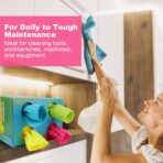 Microfiber Cleaning Cloth, 120 Pack Reusable Paper Towels Microfiber Towels for Cars Lint Free Washable Tissues Shop Rags with Dispenser Box for Home Kitchen Automotive, 11"x 9", Multicolor - Image 5