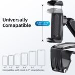 Universal 360 Dashboard Cell Phone Holder, Upgrade Clip Car Phone Holder Mount for Dashboard 360 Degree Rotation Dash Board Phone Mount Fit for iPhone,Samsung,Google,Nokia, 4 to 7" Smartphones - Image 6