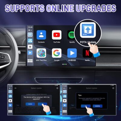 Wireless CarPlay Adapter CarlinKit 3 in 1 Ai Box Only for Wired CarPlay Touch Screen Cars, Support Android 13.0 System Wireless CarPlay Android Auto YouTube Netflix GPS+Glonass - CPC200-Tbox LED - Image 7