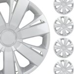 SCITOO Premium 16 Inch Hubcaps Set of 4 Wheel Rim Cover OEM Style Easy Snap On Car Truck SUV Hub Cap Replacement for Mazda,for Dodge,for Ford,for Honda,for Kia,for Mitsubishi,for Hyundai,etc.