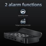 Windshield Heads Up Display for Car MAIMEIMI Digital Speedometer for Car HUD GPS Speedometer MPH with Travel Direction, Overspeed Alarm & Fatigue Driving Alarm for All 5V Vehicles - Image 3