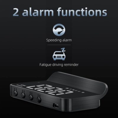 Windshield Heads Up Display for Car MAIMEIMI Digital Speedometer for Car HUD GPS Speedometer MPH with Travel Direction, Overspeed Alarm & Fatigue Driving Alarm for All 5V Vehicles - Image 3