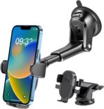 Car Phone Holder with Suction Cup Base Adjustable Dashboard Windshield Mount Smartphone GPS Use Stable Hands Free Driving - Image 2