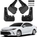 Car Mud Splash Guards Mud Flaps Fender Kit for Toyota Camry Sedan LE XLE 2025 Mudguard Accessories Front and Rear 4-PC Set (LE XLE Model)