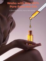 Battery Operated Waterless Diffuser – Portable Scent Machine for Car, Office & Bedroom, Ultrasonic Aroma Mist with 9 Color LED Light, Mini Essential Oil Diffuser Purple Black - Image 7