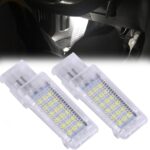 LED Footwell Under Door Glove Box Interior Trunk Lights Compatible with VW Golf MK7 GTI Jetta MK5 MK6, OEM Replacement Error Free - 2PCS (White)