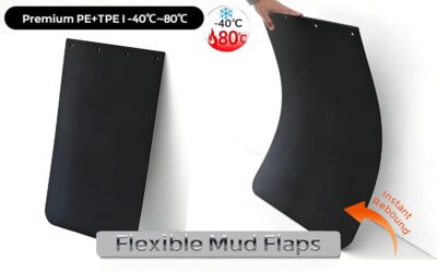 Pair 24" x 24" Mud Flaps with 4 Pcs Mud Flap Weights Set - Image 6