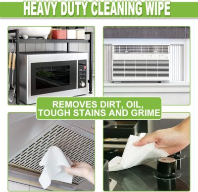 Air Jungles All Purpose Cleaning Wipes 70 Count, Bleach Free Extra Large 8" x 10" Heavy Duty for Car Interior, Kitchen, Bathroom, Countertop, Office, Tools - Non-Toxic Safe for Multi-Surface - Image 7