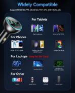 Rocoren 4-Port Car Charger, PD3.0 QC3.0 Super Fast Charging USB C Car Charger for Multiple Devices, Cigarette Lighter Adapter for iPhone 17/16/15/14 Series, iPad Pro, Samsung S25/S24 Ultra, Pixel - Image 7