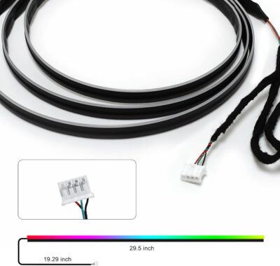 Dreamcolor Acrylic Interior Car LED Strip Light 29.5-inch, Fits Dreamcolor Main & Sub-Controllers - Image 2