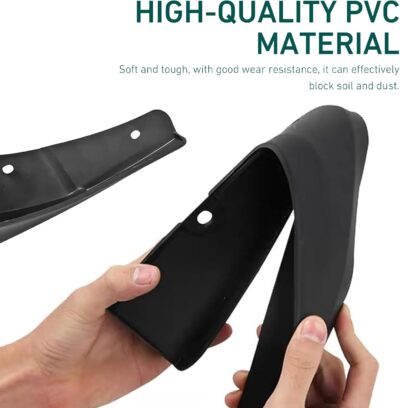 2 PCS Mud Guards for Cars, Rubber Front/Rear Tire Mud Flaps, Splash-proof Side Tire Splash Guard, Suitable for Most Cars SUVs and Trucks (Black) - Image 3