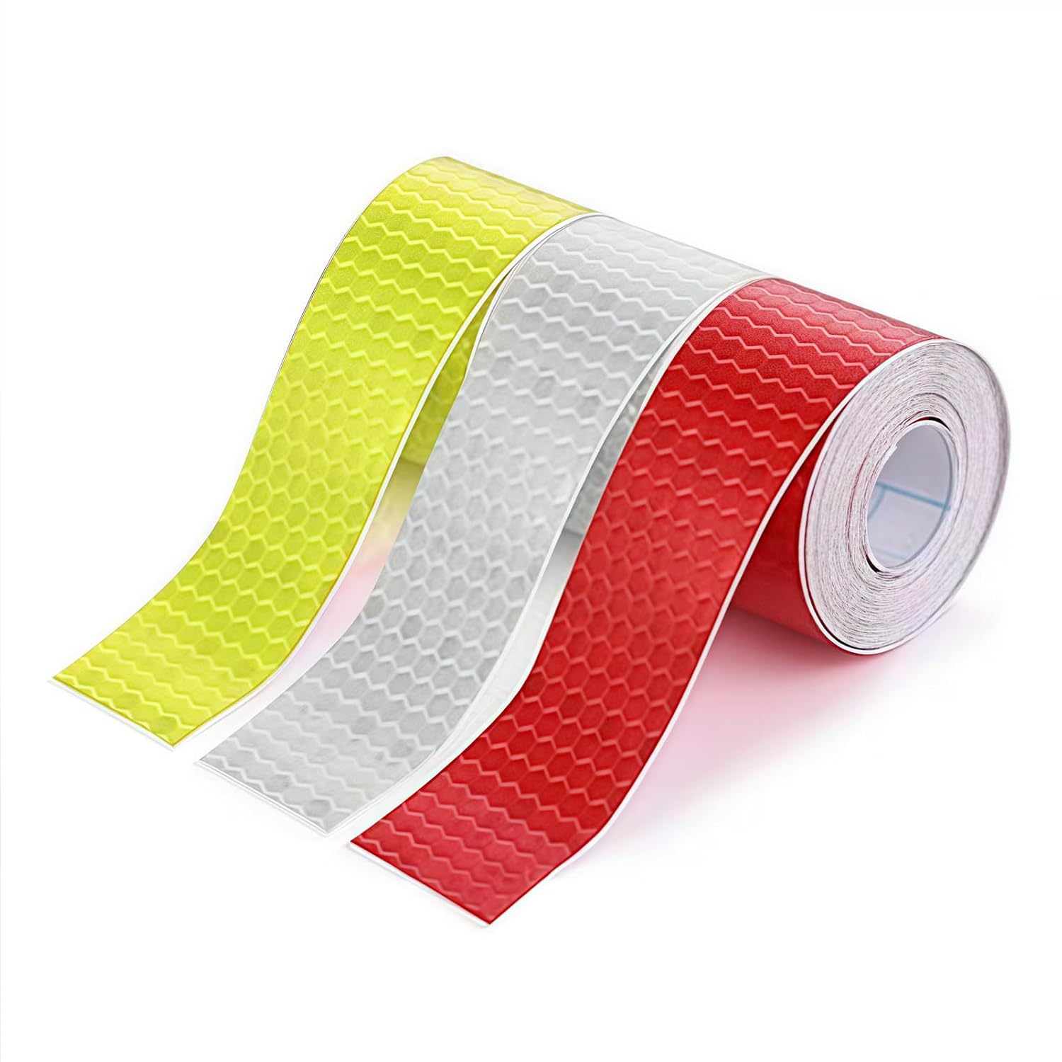 61ftM5xmkxL._SL1500_.jpg 3 Rolls High-Visibility Reflective Tape - Waterproof Self-Adhesive Safety Stickers for Outdoor Nighttime Visibility, Trailers, Apparel, Vehicles (1 in x 30 ft.) - Image 1