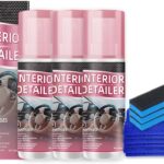 Polishing Cleaner Car Interior, 2026 Upgrade Car Interior Cleaner Spray, All Purpose Car Interior Detailer Cleaner for Dashboards, Seats, Leather, Plastic (3PCS)