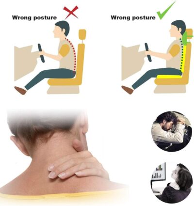 Estel Cartoon Cute Panda Plush Auto Car Seat Headrest Neck Rest Cushion Pillow 1 Pair with Different Faces - Image 4