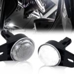 LED Interior Courtesy Footwell Lights Under Dashboard Floor Lamp Assembly for Dodge Durango Ram 1500 2500 3500 Classic Wrangler Grand Cherokee, White of 2pcs,OEM #68395784AA