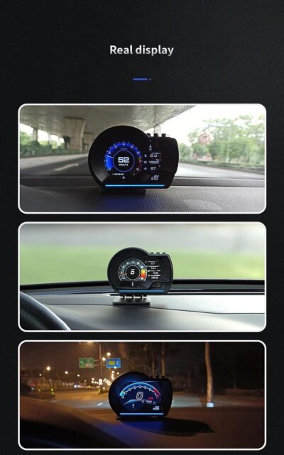 OBD2 Gauge Display Head Up Display for Car HUD Head Up Speedometer Display, GPS+OBD Dual Smart System Digital Gauge Cluster, OBD2 for Water TEM, Volt, Mileage, Overspeed, RMP - Image 6