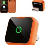 2-in-1 Wireless CarPlay Android Auto Adapter, Plug & Play Wired to Wireless Converter for iPhone Android, Fast Auto Connect,Stable,OTA Update, Ultra Compact (Orange)