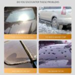 Thickened Large 5 Layers Full Car Covers, Anti-Hail Waterproof Thermostatic Windshield Mirror Cover, Compatible with Dodge (Color : Black, Size : Charger SRT) - Image 4