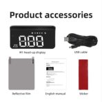 Windshield Heads Up Display for Car MAIMEIMI Digital Speedometer for Car HUD GPS Speedometer MPH with Travel Direction, Overspeed Alarm & Fatigue Driving Alarm for All 5V Vehicles - Image 8