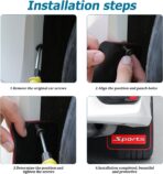 HZEL Car Mud Flaps, 4PCS Soft Flexible Bendable Rubber Vehicle Mudguard Splash Guard with Hardware Tool, Auto Exterior Protection Accessories for Front & Rear, Universal for Most Sedans (Black) - Image 5