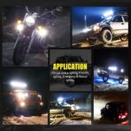 Motorcycle Fog Lights, 2'' Inch 27W Spot Mini Cube Work Driving Pod Lights for Offroad Trucks ATV UTV SUV 4x4 Pick Up Car Boat - Image 6