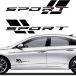 Zhizhong Car Sport Decal,16 Inch Vinyl Sticker Fit for All Cars Side (Matte Black)