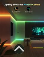 Govee RGBIC LED Strip Lights 32.8ft with Covers, Smart Lights Work with Alexa and Google Assistant, LED Diffuser Channel with LED Lights for Bedroom, Skirting Lines, Studio, Cabinet - Image 3