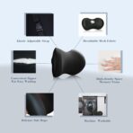 Super Comfy Car Headrest Pillow, Car Pillow for Neck Pain Relief with Adjustable Strap, 100% Memory Foam & Breathable Removable Cover, Ergonomic Design - Softness Travel Car Neck Pillow(Black, 1PC) - Image 3