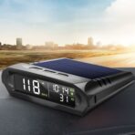 Car Wireless Headup Display Solar GPS Digital Speedometer with LCD Screen Overspeed Alarm KMH/MPH Time/Altitude/Temperature/Speed Display - Image 6