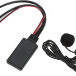 Tbest IP Bus Bluetooth Aux with Mic,IP-Bus Bluetooth,Car Music Adapter,Bluetooth 5.0 Stereo Music Player AUX Adapter Cable with Microphone Replacement for Pioneer Radio IP-Bus