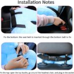 Travel Pillow Cushion for The Back Seat of Car Car Pillow for Kids A Sleeping Artifact Suitable for Long-Distance Travel of Adults and Children Travel Pillow for Kids Pink - Image 5